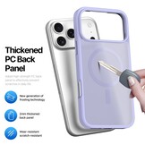 iPhone 17 Pro hoesje - slanke backcover met MagSafe ondersteuning - Lila