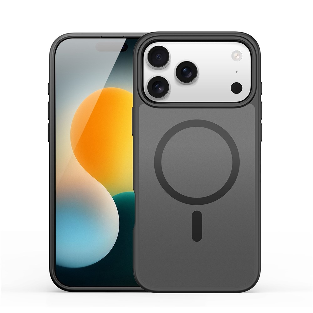 iPhone 17 Pro Max hoesje - slanke backcover met MagSafe ondersteuning - Zwart