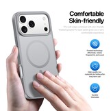 iPhone 17 Pro Max hoesje - slanke backcover met MagSafe ondersteuning - Grijs