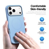 iPhone 17 Pro Max hoesje - slanke backcover met MagSafe ondersteuning - Lichtblauw