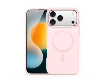 Dux Ducis Yind iPhone 17 Pro Max hoesje - slanke backcover met MagSafe ondersteuning - Lichtroze