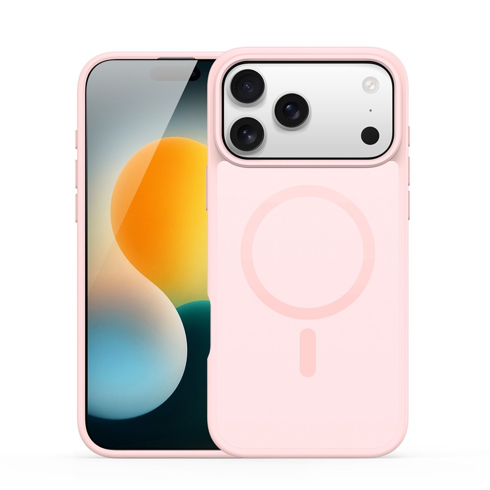 Dux Ducis Yind iPhone 17 Pro Max hoesje - slanke backcover met MagSafe ondersteuning - Lichtroze