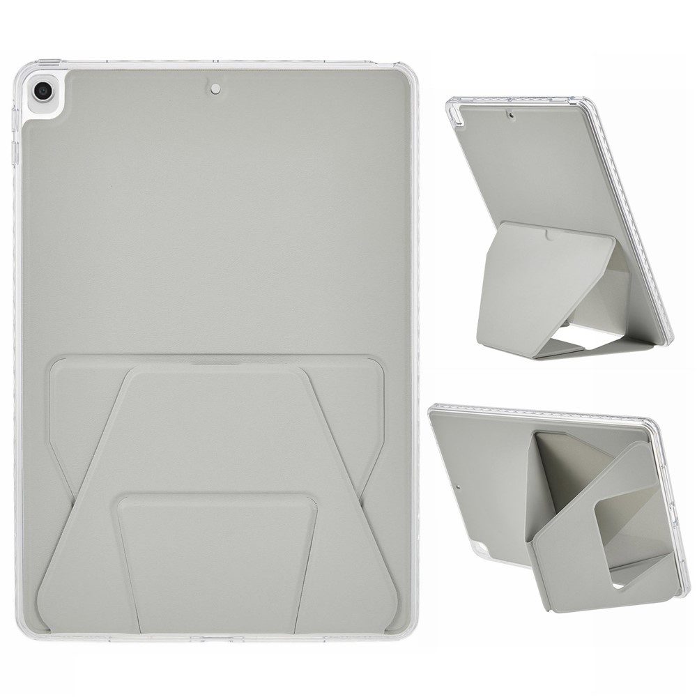 Stevige en slanke back cover hoesje Grijs voor iPad 11 inch (2025) A16 met standfunctie
