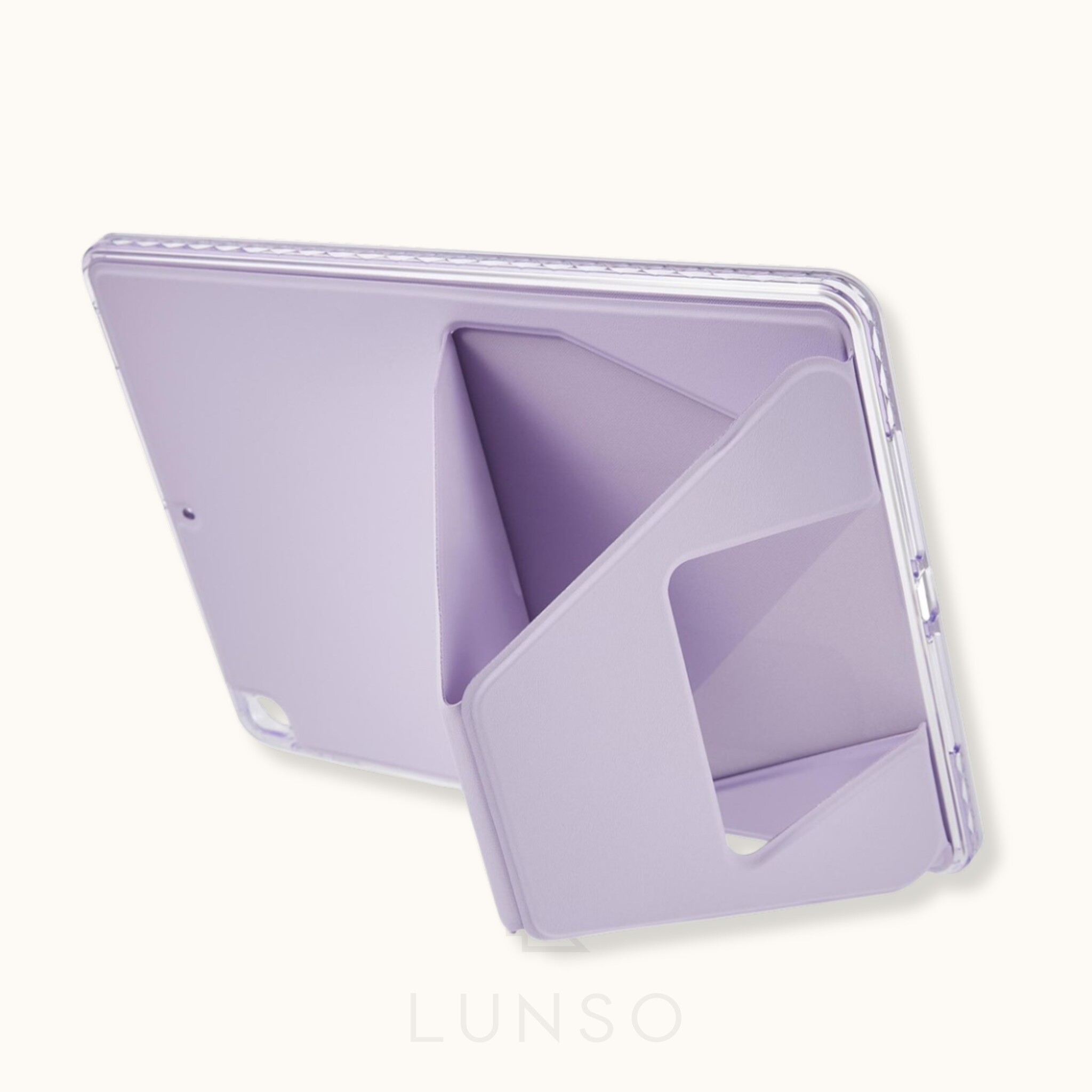 Stevige en slanke back cover hoesje Paars voor iPad 11 inch (2025) A16 met standfunctie