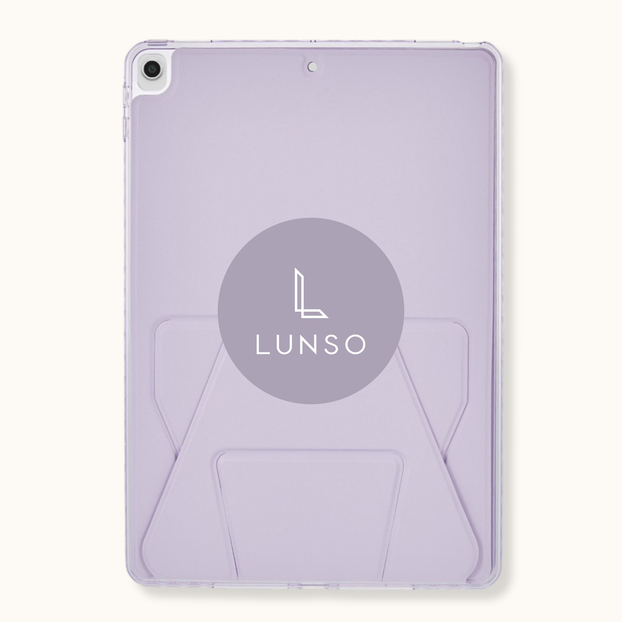 Stevige en slanke back cover hoesje Paars voor iPad 11 inch (2025) A16 met standfunctie