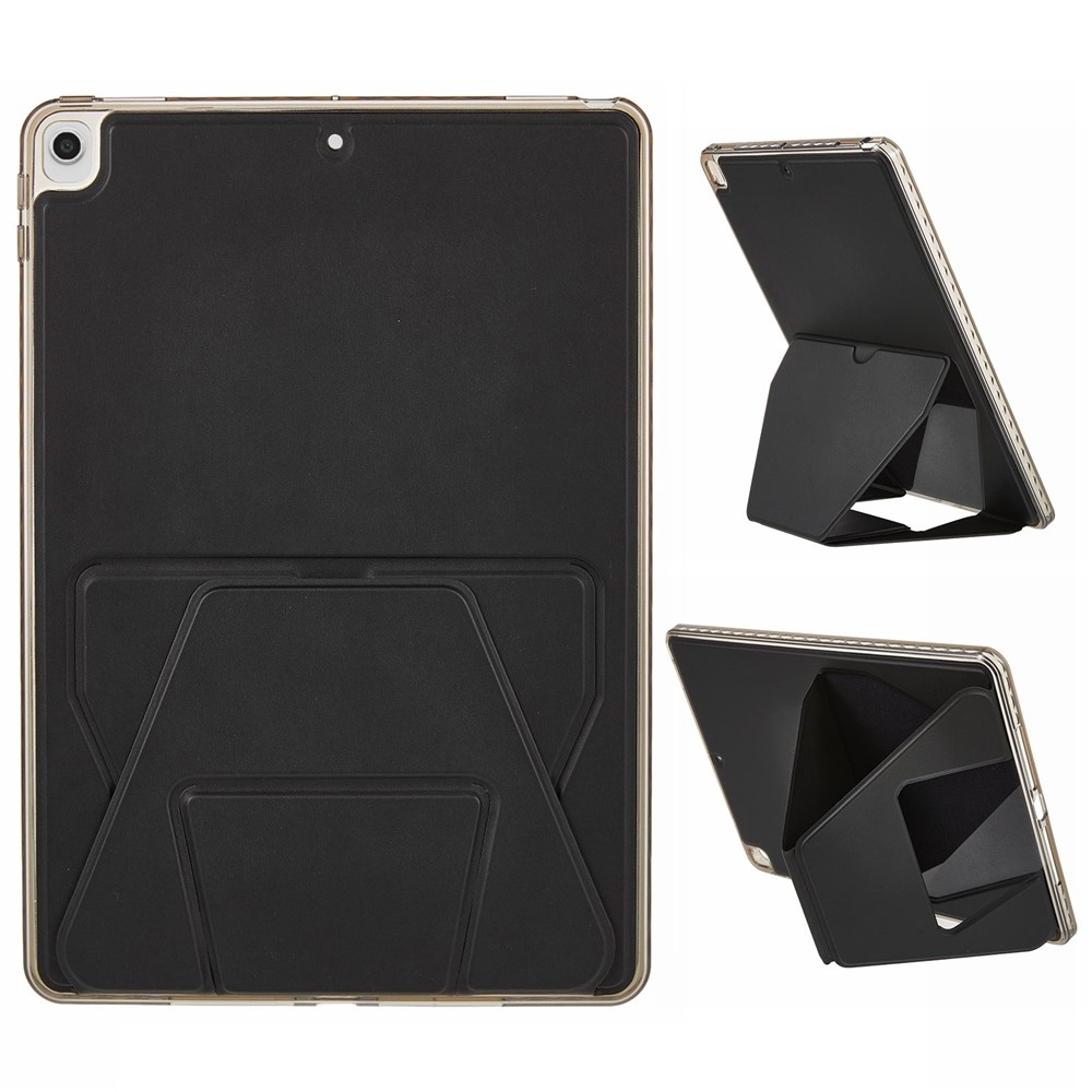 Stevige en slanke back cover hoesje Zwart voor iPad 11 inch (2025) A16 met standfunctie