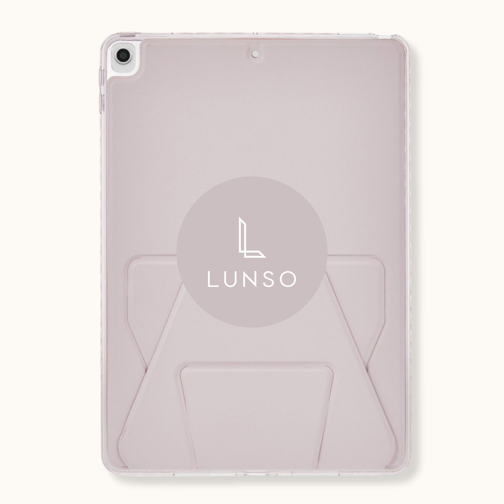 Stevige en slanke back cover hoesje Lichtroze voor iPad 11 inch (2025) A16 met standfunctie