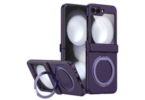 Lunso Samsung Galaxy Z Flip 7 backcover hoesje met MagSafe-ring - Paars