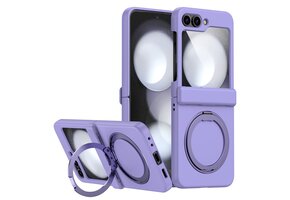 Lunso Samsung Galaxy Z Flip 7 backcover hoesje met MagSafe-ring - Lila