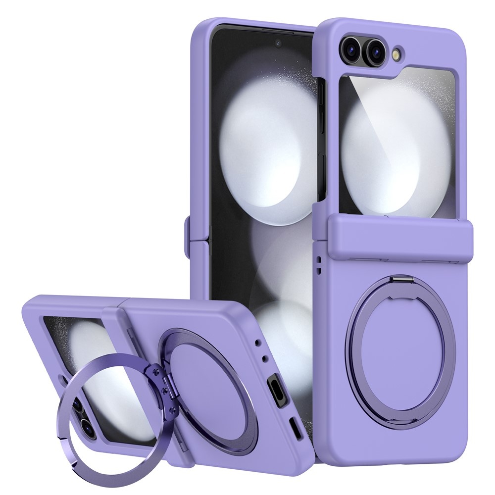 Lunso Samsung Galaxy Z Flip 7 backcover hoesje met MagSafe-ring - Lila