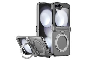 Lunso Samsung Galaxy Z Flip 7 backcover hoesje met MagSafe-ring - Transparant