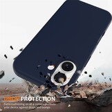 iPhone 17 Hoesje Flexibel siliconen Backcover met MagSafe ondersteuning - Donkerblauw