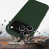 iPhone 17 Pro Max Hoesje Flexibel siliconen Backcover met MagSafe ondersteuning - Groen