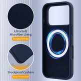 iPhone 18 Pro Max / iPhone 17 Pro Max Hoesje Flexibel siliconen Backcover met MagSafe ondersteuning - Donkerblauw
