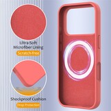 iPhone 18 Pro Max / iPhone 17 Pro Max Hoesje Flexibel siliconen Backcover met MagSafe ondersteuning - Roze