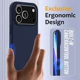 iPhone 17 Pro Hoesje Flexibel siliconen Backcover met MagSafe ondersteuning - Donkerblauw