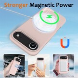 iPhone 17 Air Hoesje Flexibel siliconen Backcover met MagSafe ondersteuning - Lichtroze