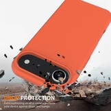 iPhone 17 Air Hoesje Flexibel siliconen Backcover met MagSafe ondersteuning - Oranje