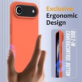 iPhone 17 Air Hoesje Flexibel siliconen Backcover met MagSafe ondersteuning - Oranje