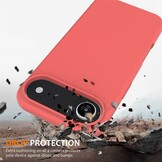 iPhone 17 Air Hoesje Flexibel siliconen Backcover met MagSafe ondersteuning - Roze