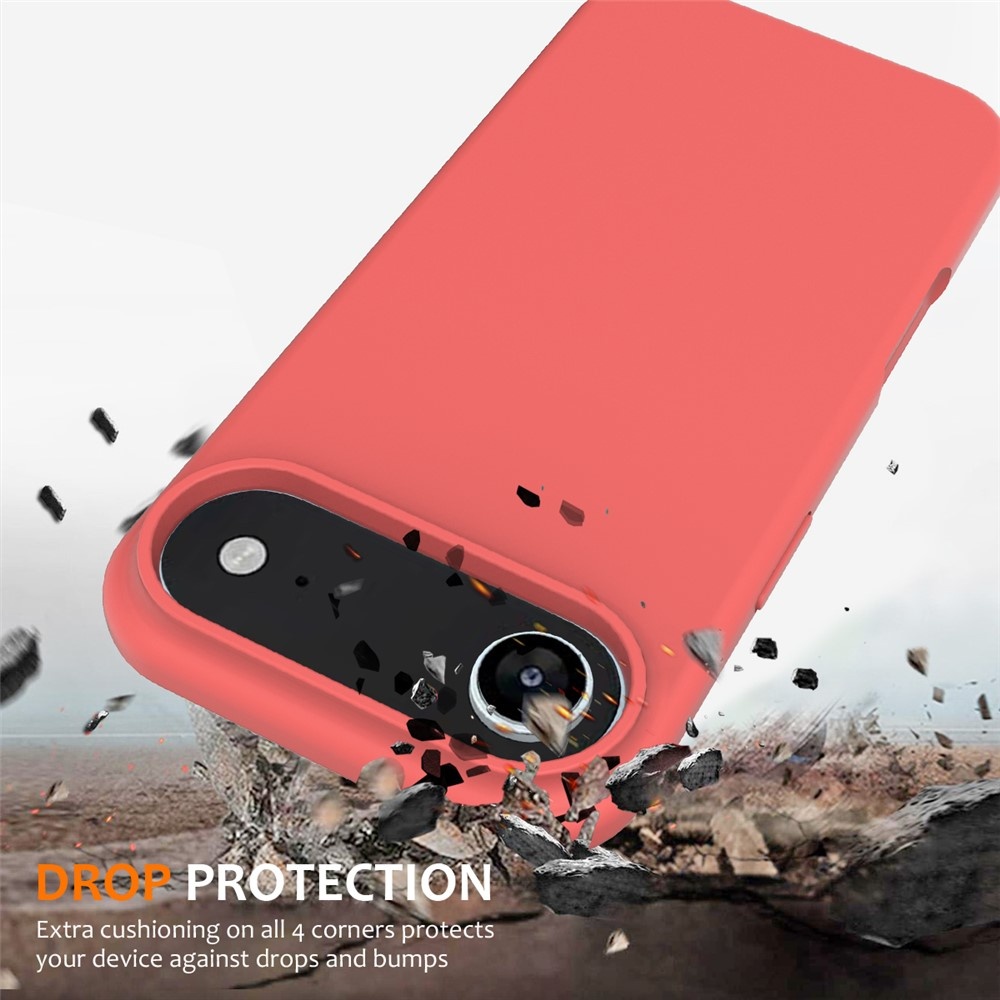 iPhone 17 Air Hoesje Flexibel siliconen Backcover met MagSafe ondersteuning - Roze