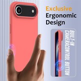 iPhone 17 Air Hoesje Flexibel siliconen Backcover met MagSafe ondersteuning - Roze