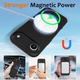 iPhone 17 Air Hoesje Flexibel siliconen Backcover met MagSafe ondersteuning - Zwart