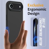 iPhone 17 Air Hoesje Flexibel siliconen Backcover met MagSafe ondersteuning - Zwart