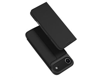 Dux Ducis iPhone 17 Air hoesje - Slim bookcase - Zwart