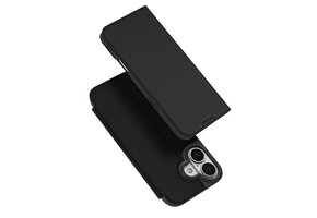 Dux Ducis iPhone 17 hoesje - Slim bookcase - Zwart