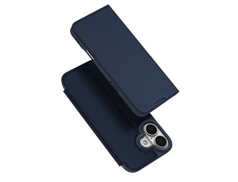 Dux Ducis iPhone 17 hoesje - Slim bookcase - Blauw