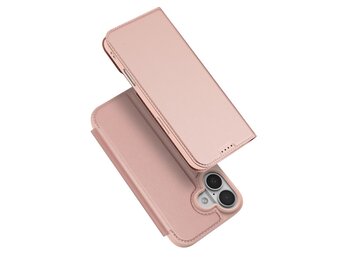 Dux Ducis iPhone 17 hoesje - Slim bookcase - Rose Goud