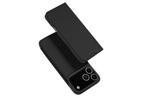 Dux Ducis iPhone 17 Pro hoesje - Slim bookcase - Zwart