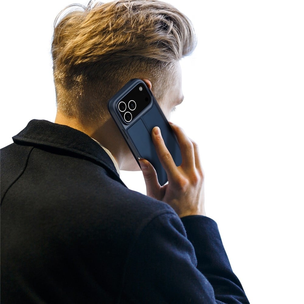 iPhone 17 Pro hoesje Slim Bookcase - Blauw