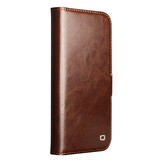 iPhone 17 Air leren bookcase hoesje - Donkerbruin