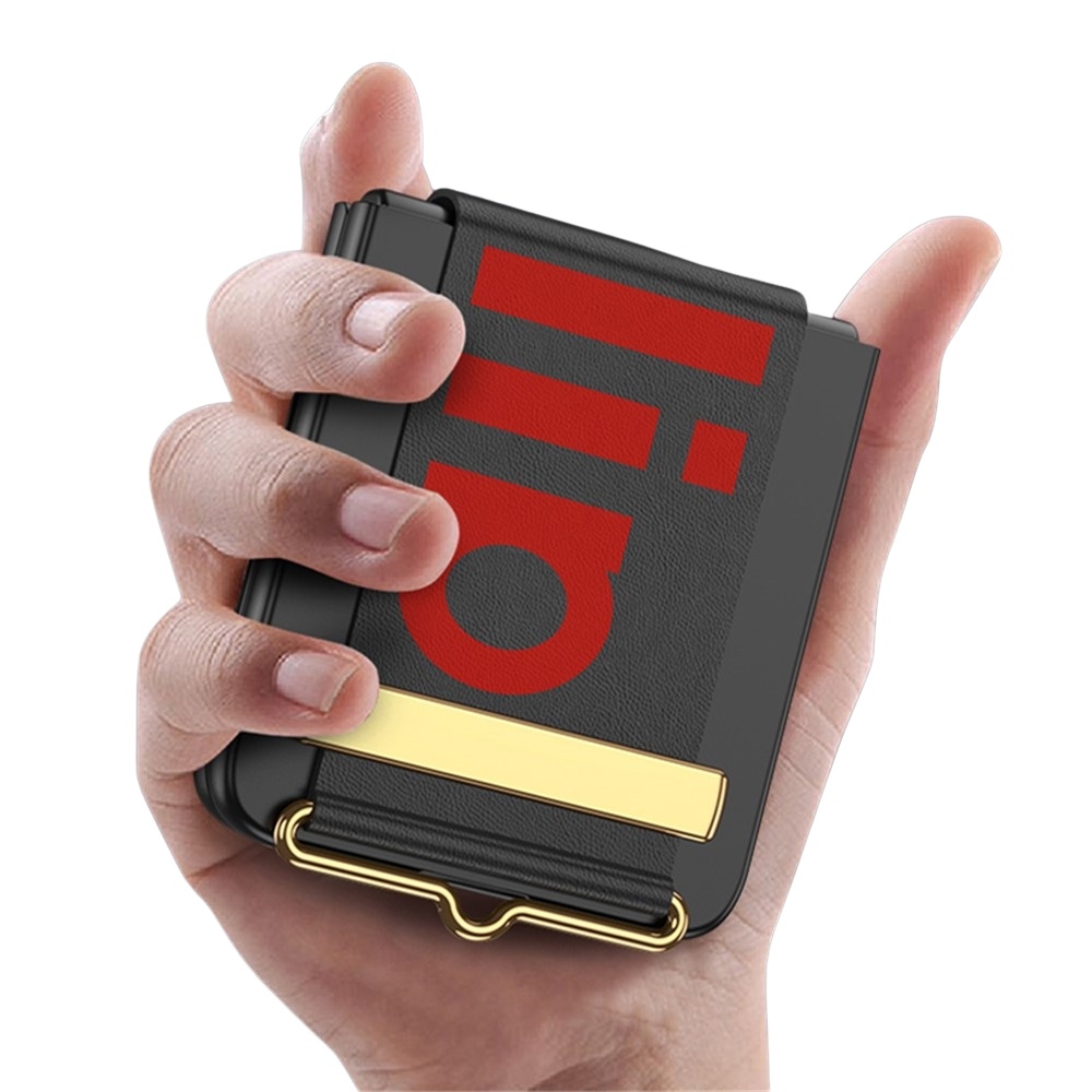 Samsung Galaxy Z Flip 7 FE / Z Flip6 hoesje backcover met Polsband en een screenprotector - Groen