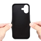 iPhone 17 hoesje Backcover met kaarthouder - Bruin