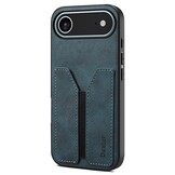 iPhone 17 Air hoesje Backcover met kaarthouder - Blauw
