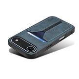 iPhone 17 Air hoesje Backcover met kaarthouder - Blauw