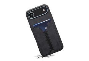 Denior iPhone 17 Air hoesje - Backcover met kaarthouder - Zwart