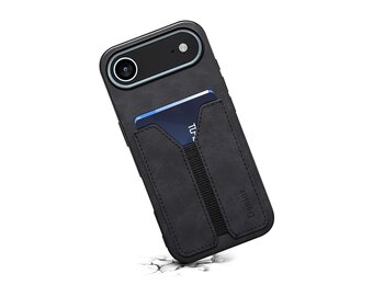 Denior iPhone 17 Air hoesje - Backcover met kaarthouder - Zwart