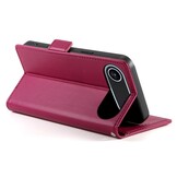 iPhone 17 Air PU leren Bookcase met ruimte voor pasjes - Rood