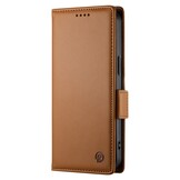 iPhone 18 Pro Max / iPhone 17 Pro Max PU leren Bookcase met ruimte voor pasjes - Bruin