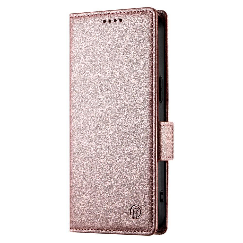 iPhone 18 Pro Max / iPhone 17 Pro Max PU leren Bookcase met ruimte voor pasjes - Rose Goud