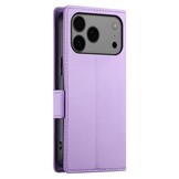 iPhone 18 Pro Max / iPhone 17 Pro Max PU leren Bookcase met ruimte voor pasjes - Lila