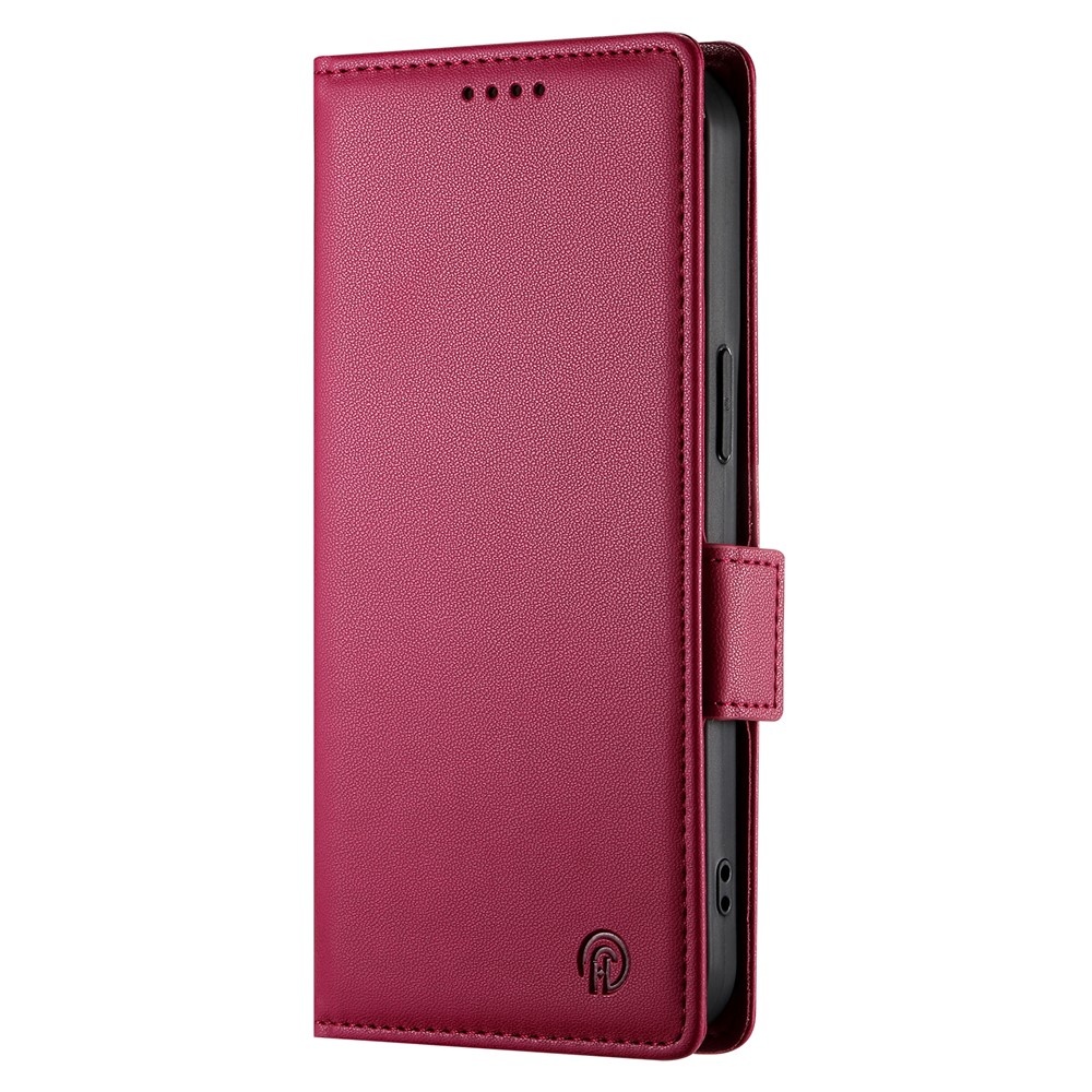 iPhone 18 Pro Max / iPhone 17 Pro Max PU leren Bookcase met ruimte voor pasjes - Rood