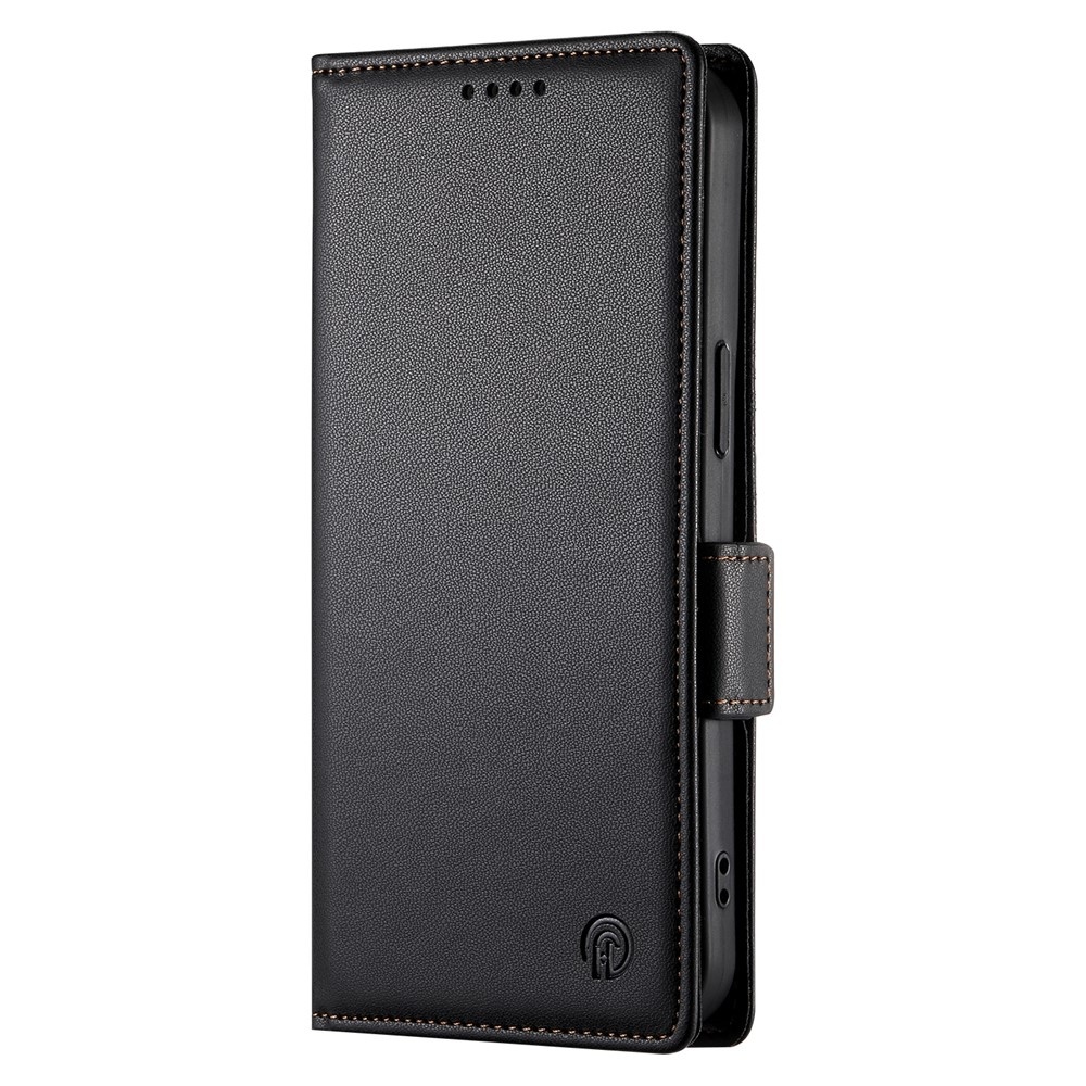 iPhone 18 Pro / iPhone 17 Pro PU leren Bookcase met ruimte voor pasjes - Zwart