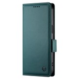 iPhone 17 Pro PU leren Bookcase met ruimte voor pasjes - Groen