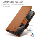 iPhone 18 Pro / iPhone 17 Pro PU leren Bookcase met ruimte voor pasjes - Bruin