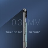 iPhone 17 Air TPU Backcover hoes met kaarthouder - Transparant